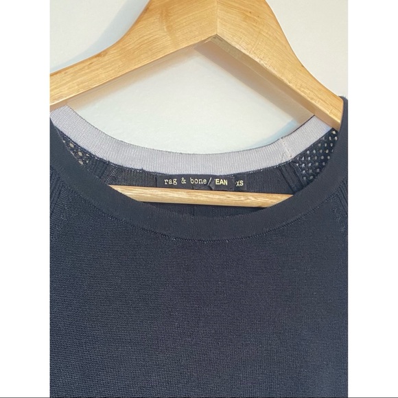Rag & Bone Lexie Raglan Black Top - Picture 4 of 5